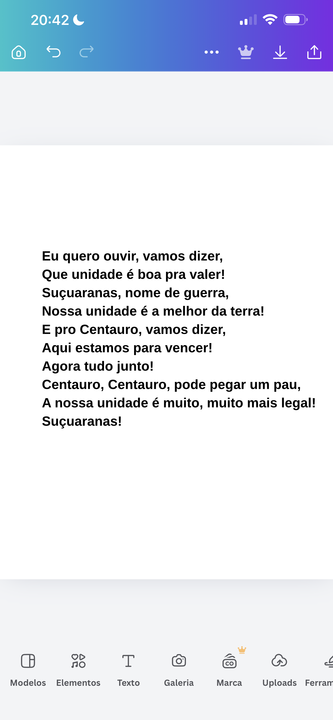 Evidência Grito de Guerra letra